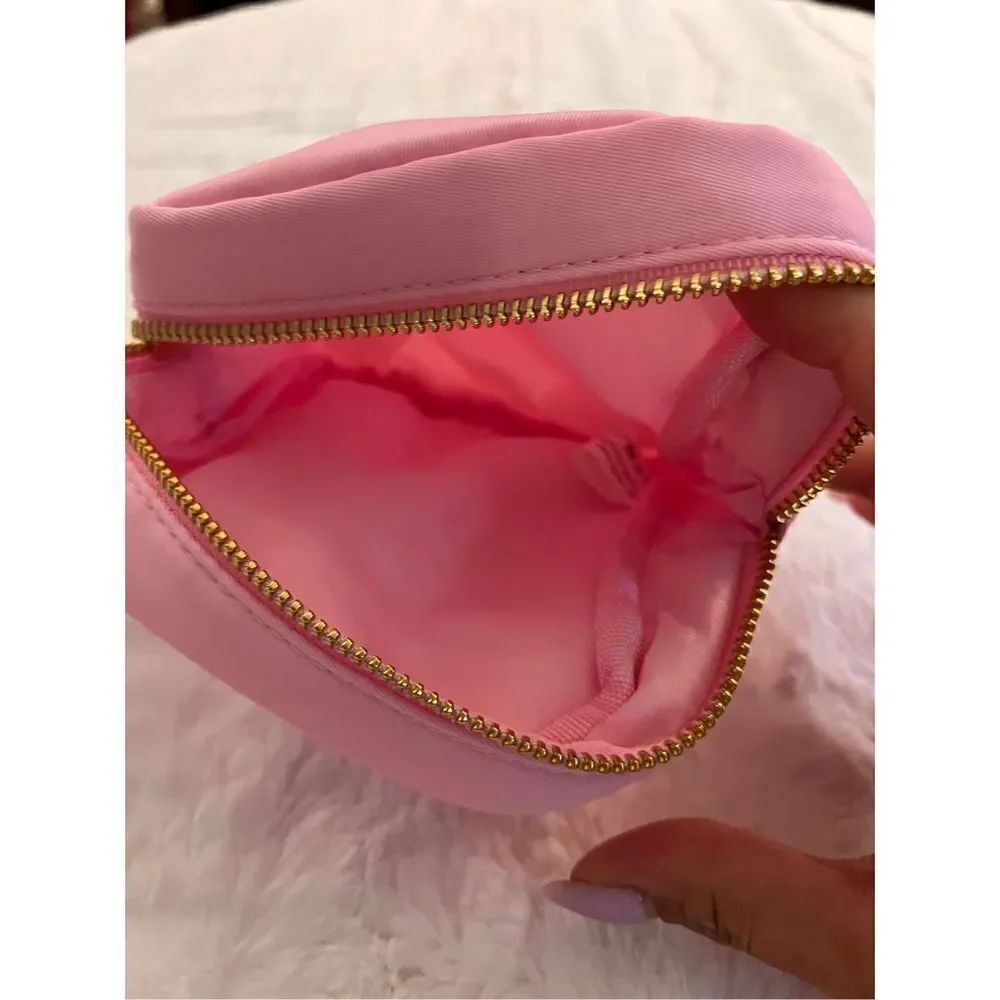 Light Pink Small Nylon Pouch - Picture 3 of 7